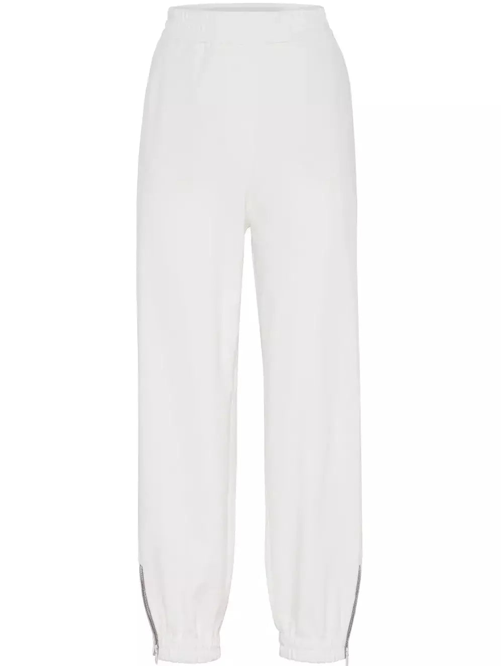 Beaded Chain-Trim French Terry Tracksuit in White - Suits & Sets