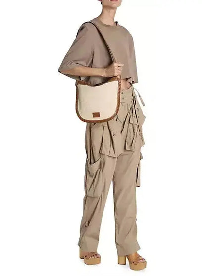 Beige Mid-Rise Cargo Pants - Jeans & Pants