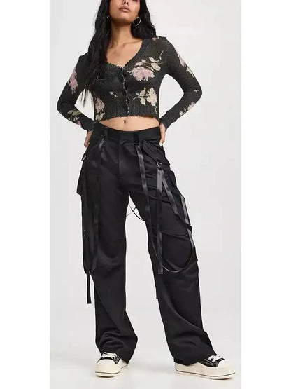 Black Articulated Tuxedo Trousers - Jeans & Pants