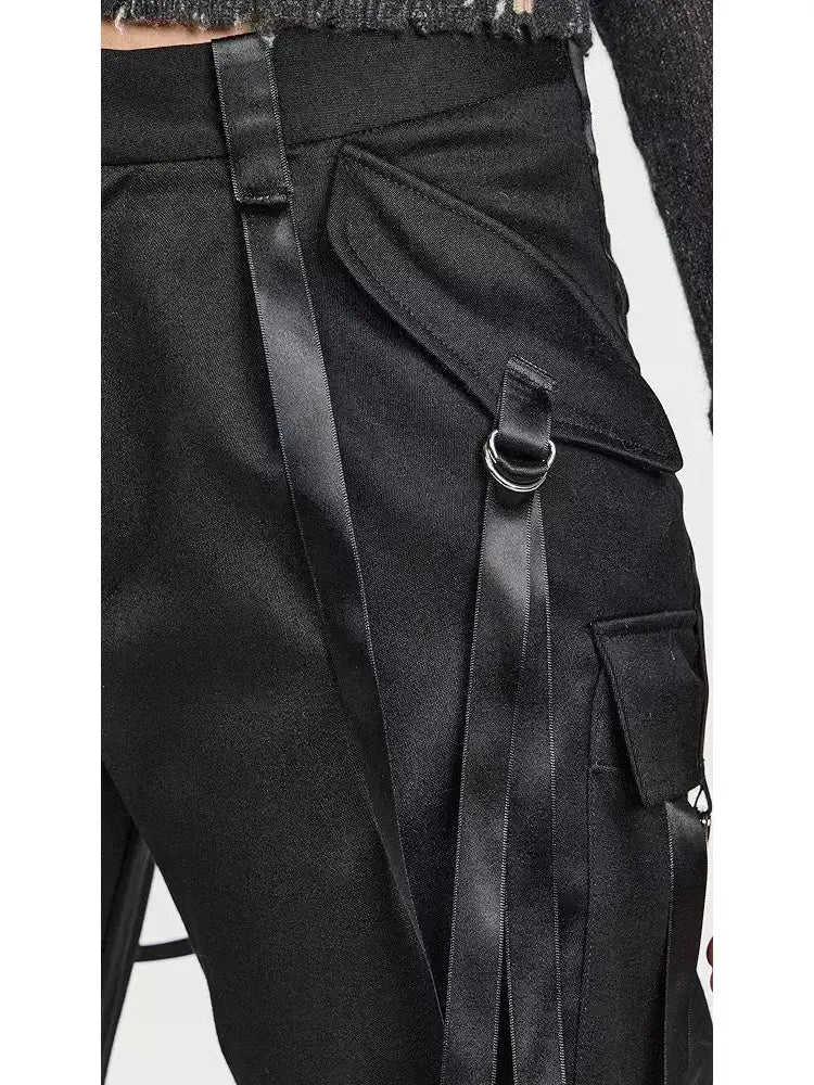 Black Articulated Tuxedo Trousers - Jeans & Pants