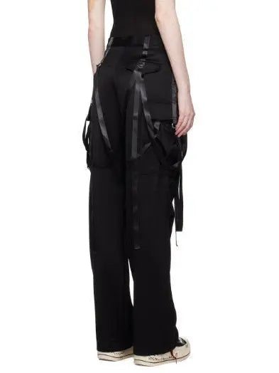 Black Articulated Tuxedo Trousers - Jeans & Pants