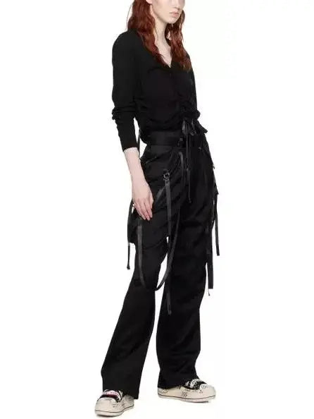 Black Articulated Tuxedo Trousers - Jeans & Pants