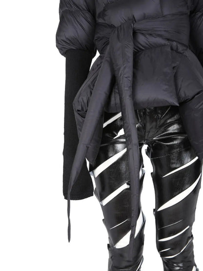 Black Batwing Duvet Down Jacket - Jackets