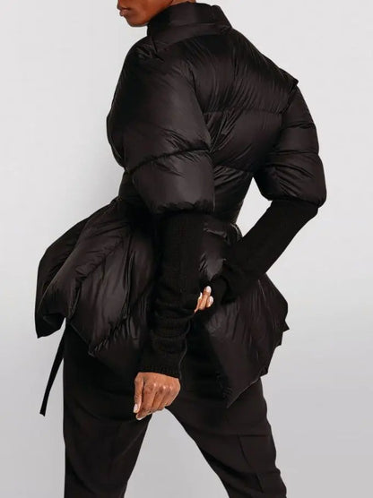 Black Batwing Duvet Down Jacket - Jackets