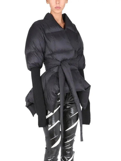 Black Batwing Duvet Down Jacket - Jackets