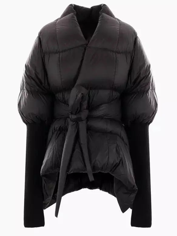 Black Batwing Duvet Down Jacket - Jackets