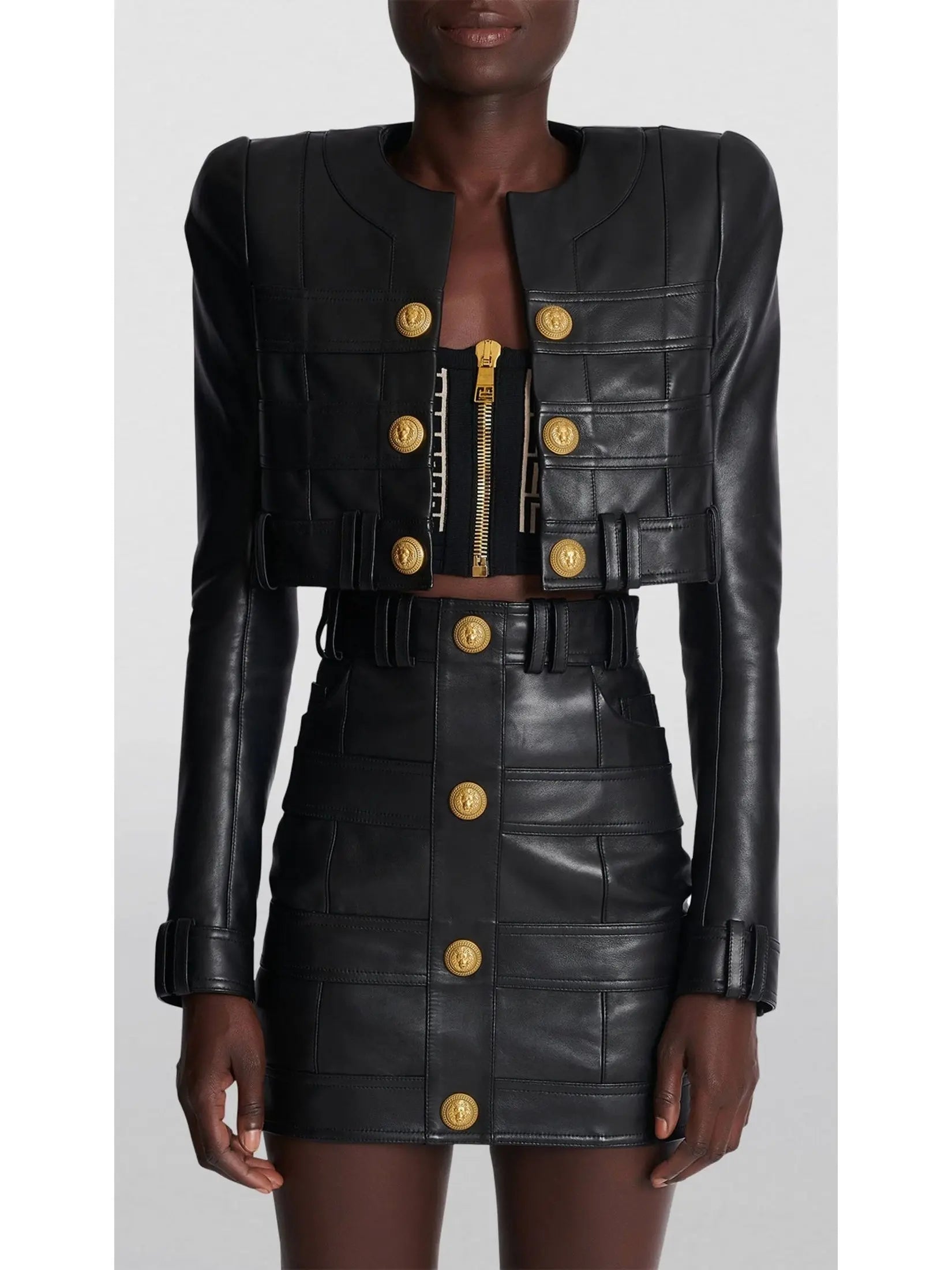 Black Short Soft Leather Jacket - Jackets