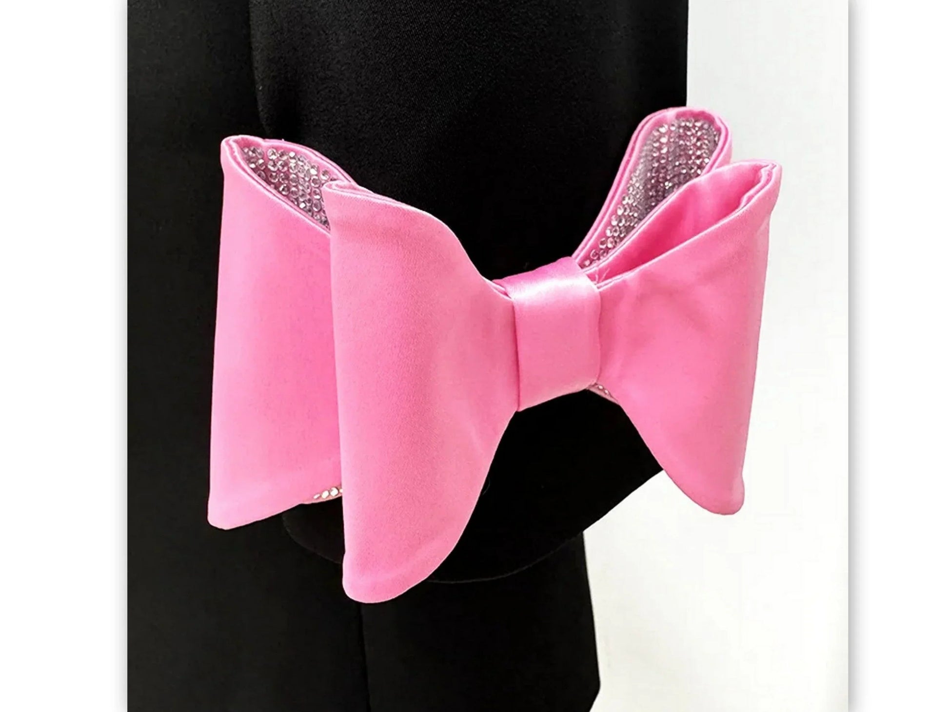 Bow-Cuff Double-Breasted Blazer Dress in Black - Dresses
