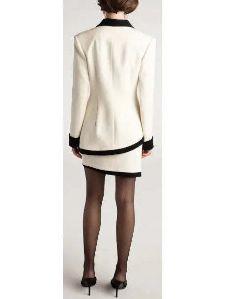 Brooke Suit Jacket and Skirt Set White - Suits & Sets