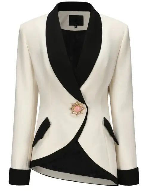 Brooke Suit Jacket and Skirt Set White - Suits & Sets