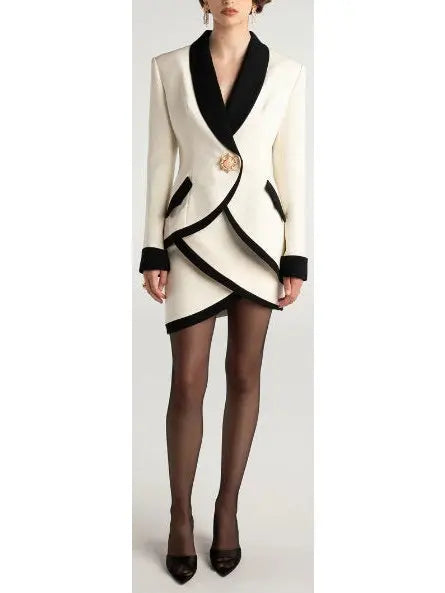 Brooke Suit Jacket and Skirt Set White - Suits & Sets