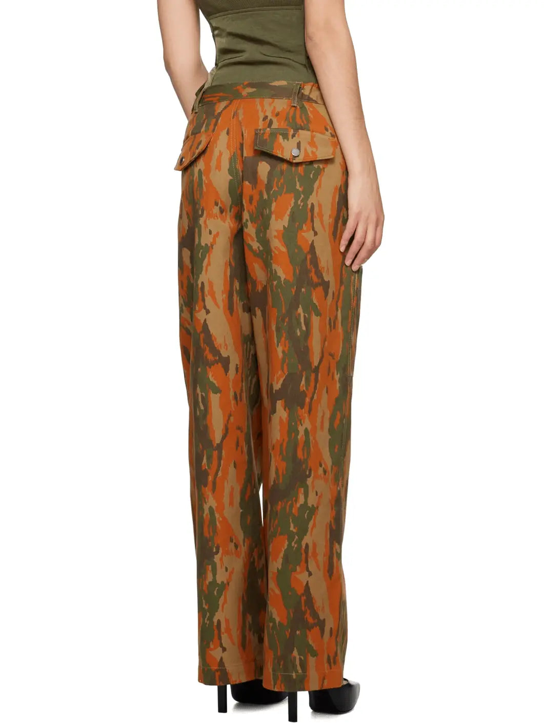 Camouflage Slouchy Pocket Trousers - Jeans & Pants