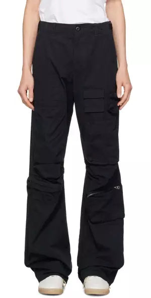 Cargo Pocket Utility Pants in Black - Jeans & Pants