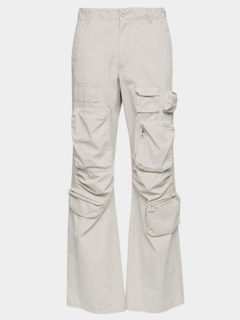 Cargo Pocket Utility Pants in Off-White - Jeans & Pants