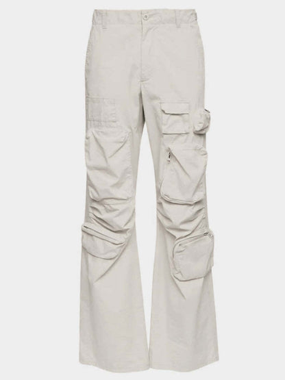 Cargo Pocket Utility Pants in Off-White - Jeans & Pants