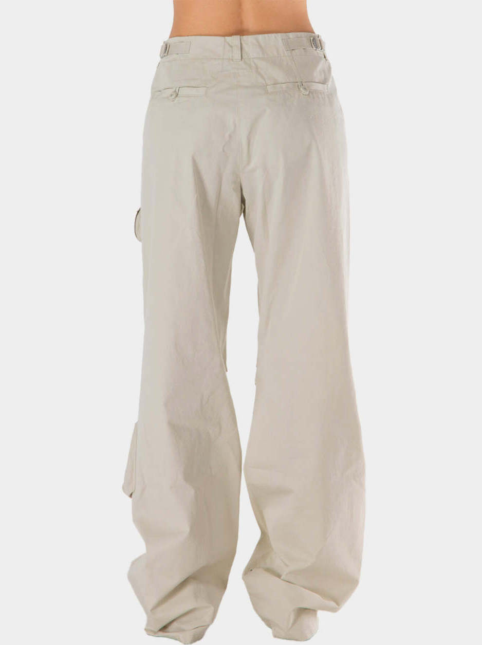 Cargo Pocket Utility Pants in Off-White - Jeans & Pants