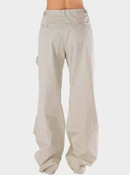 Cargo Pocket Utility Pants in Off-White - Jeans & Pants