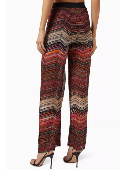 Chevron Glitter Cropped Tank and Pant Set - Suits & Sets
