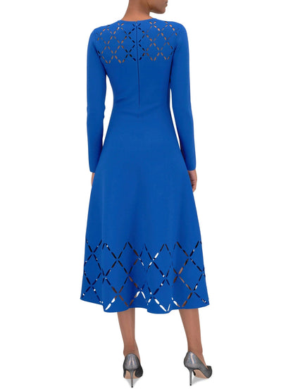 Cobalt Cut-Out Midi Dress - Dresses