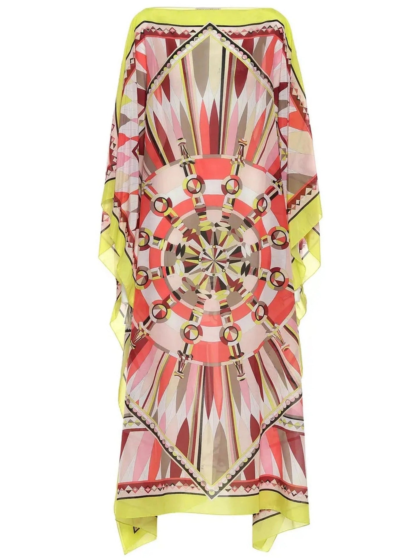 Corallo Printed Beach Chiffon Kaftan - Dresses