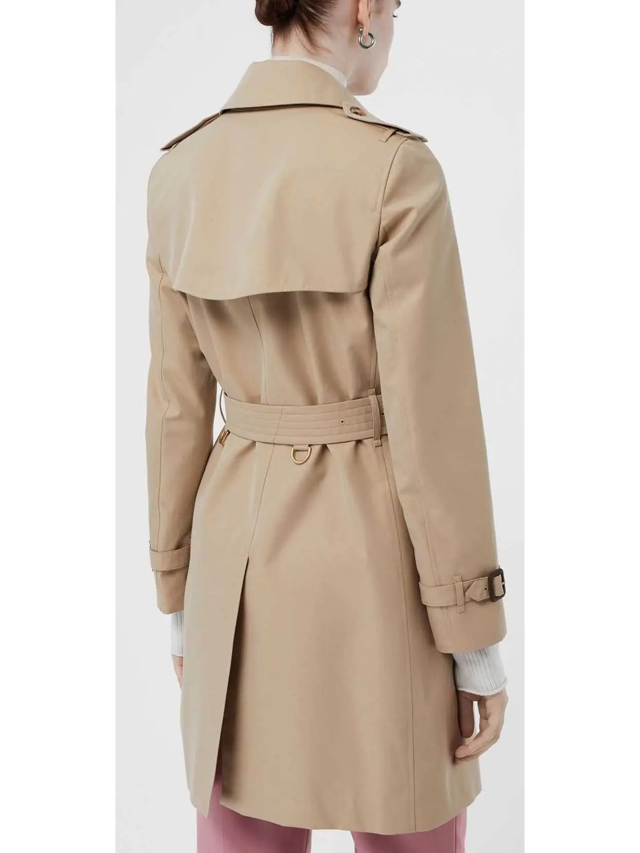 Cotton Gabadine Trench Coat Beige