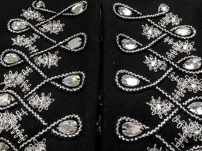 Crystal-Embellished Cropped Jacket - Jackets