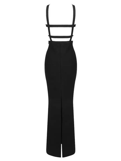 Cut-Out Black Gown - Dresses