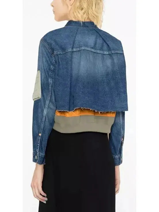 Denim Blouson Jacket - Jackets