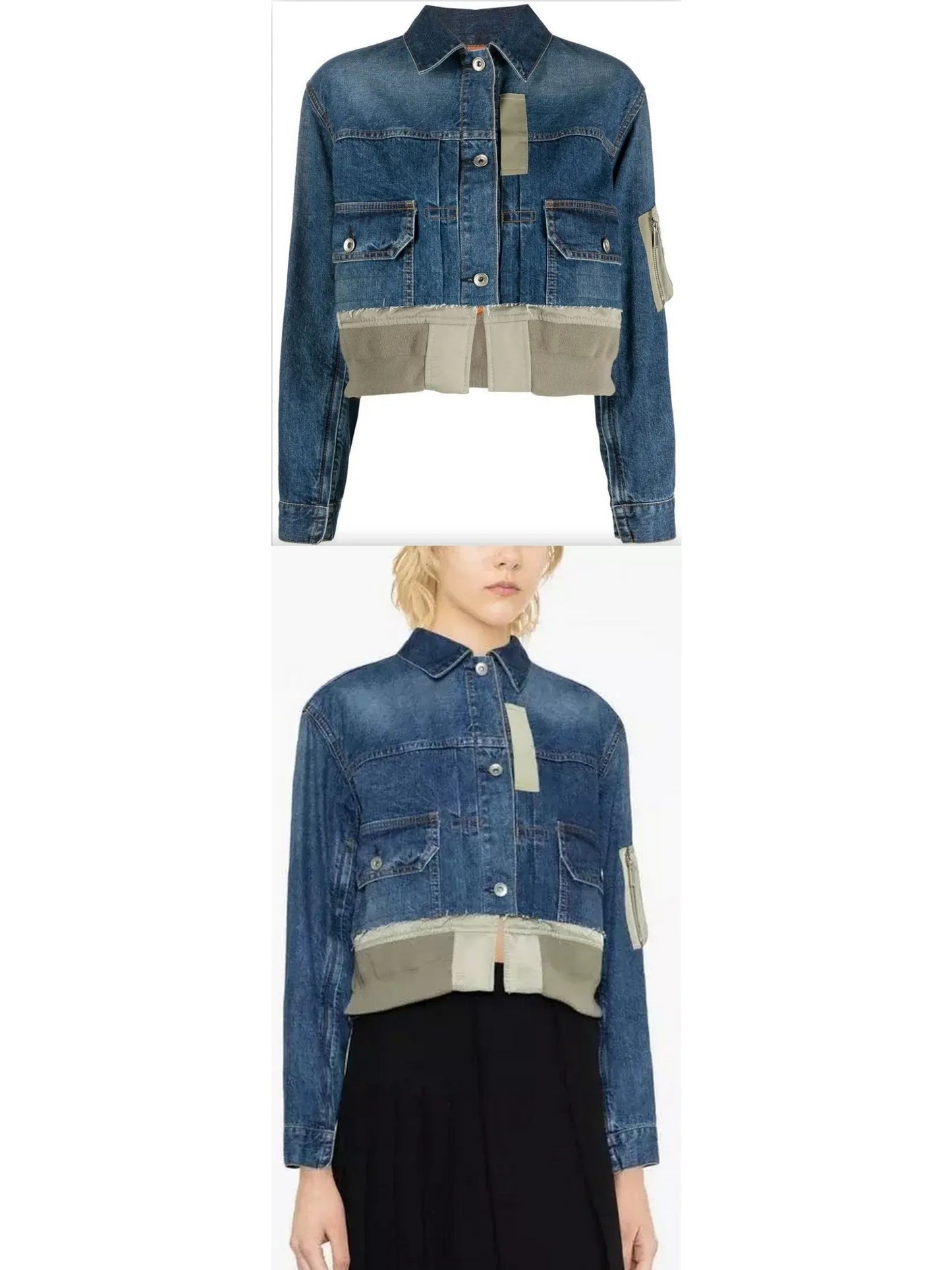 Denim Blouson Jacket - s - Jackets