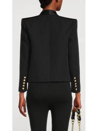 Double-Breasted Black Tuxedo Jacket - Jackets