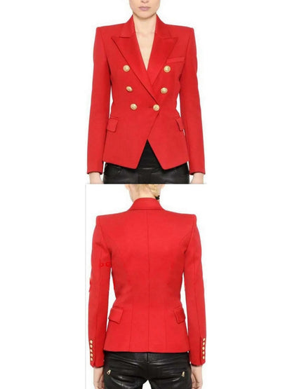 Double-Breasted Blazer Red - small - Jackets