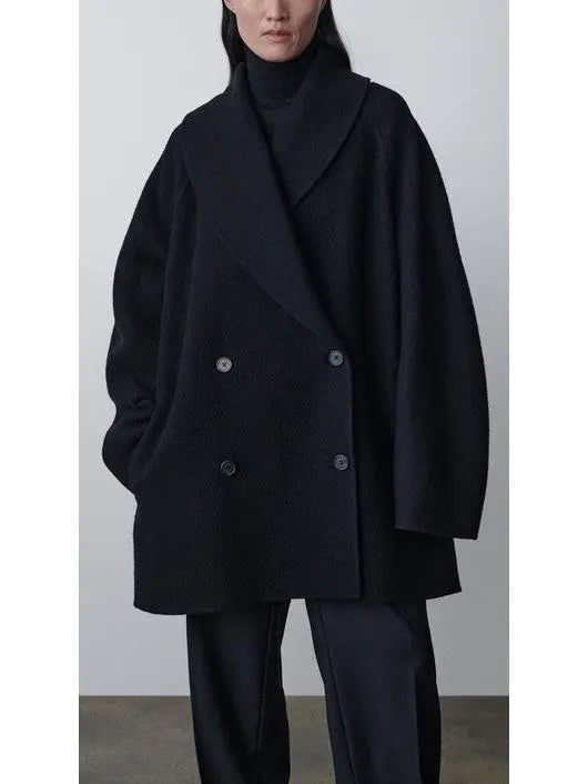 Double-Breasted Wool and Cashmere-Blend Coat - Coats