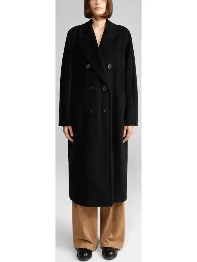 Double-Breasted Wool and Cashmere-blend Icon Coat Black - small - Coats