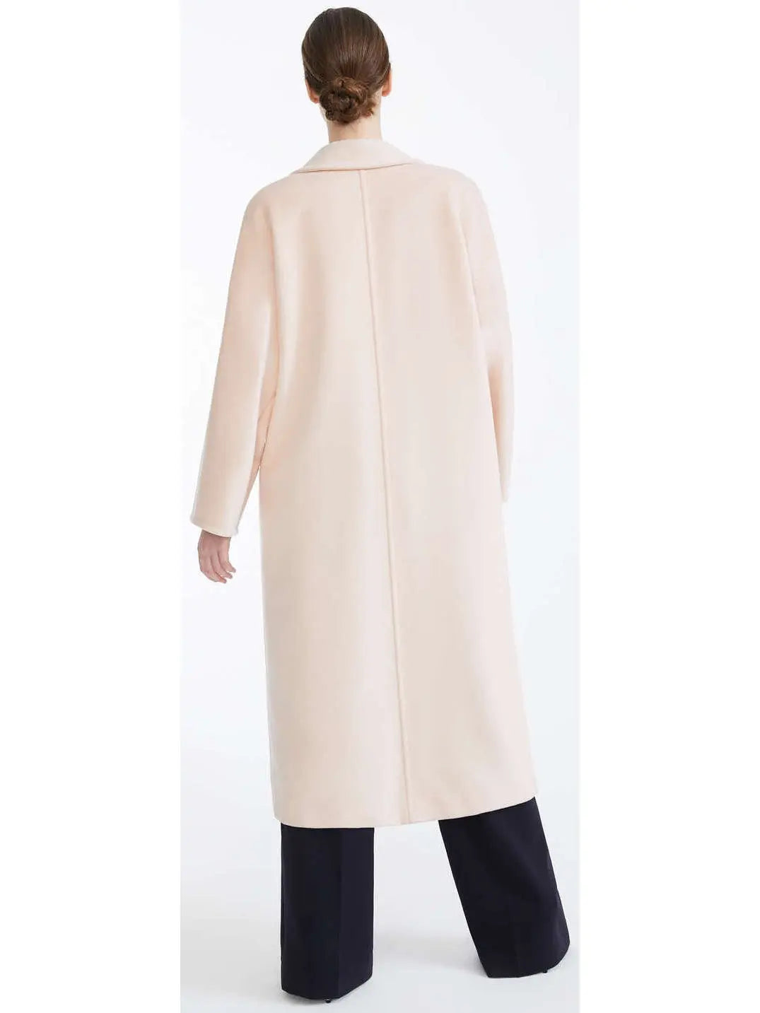 Double-Breasted Wool and Cashmere-Blend Icon Coat Light Pink - Coats