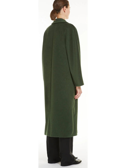 Double-Breasted Wool and Cashmere-blend Icon Coat Moss Green - Coats