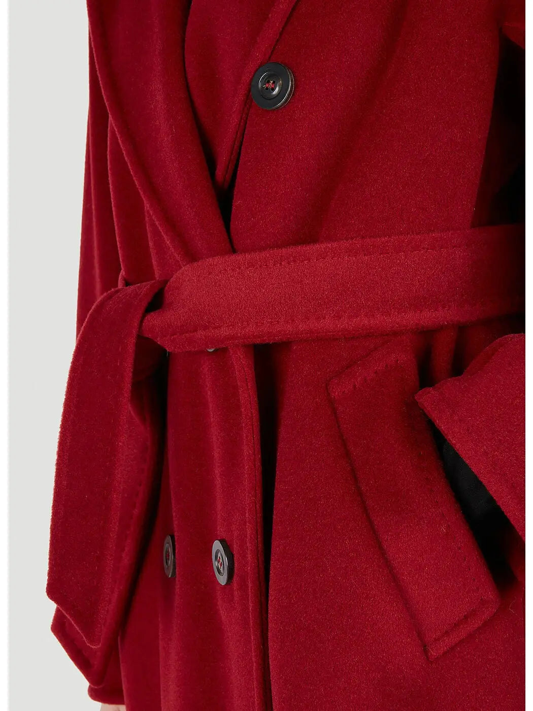 Double-Breasted Wool and Cashmere-blend Icon Coat Red - Coats