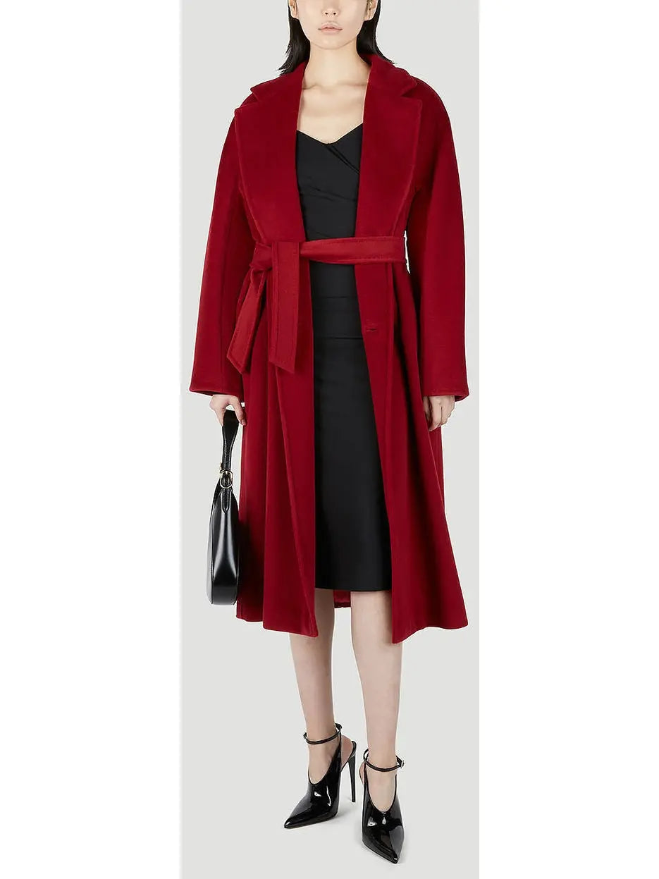 Double-Breasted Wool and Cashmere-blend Icon Coat Red - Coats