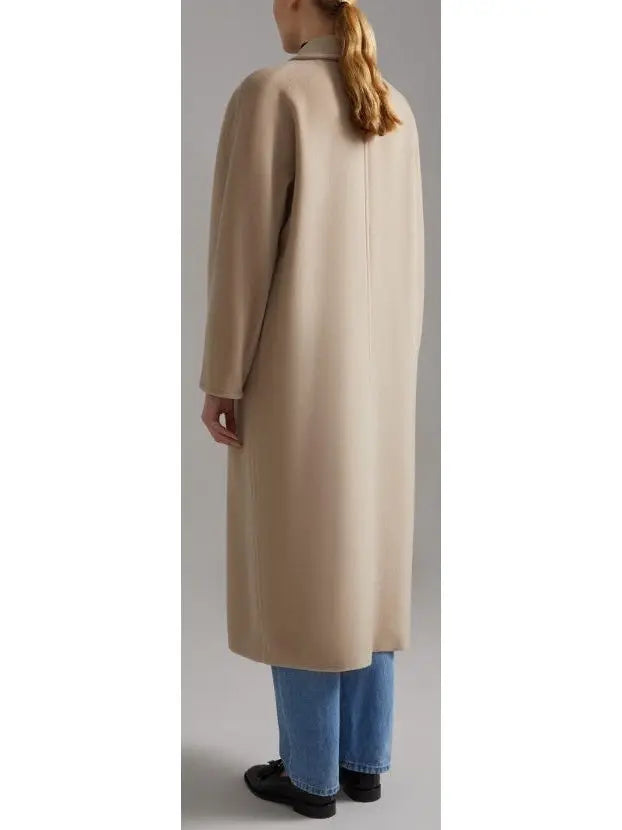 Double-Breasted Wool and Cashmere-blend Icon Coat Sand - Coats