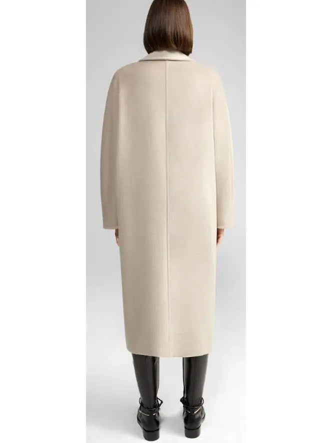 Double-Breasted Wool and Cashmere-blend Icon Coat Turtledove - Coats