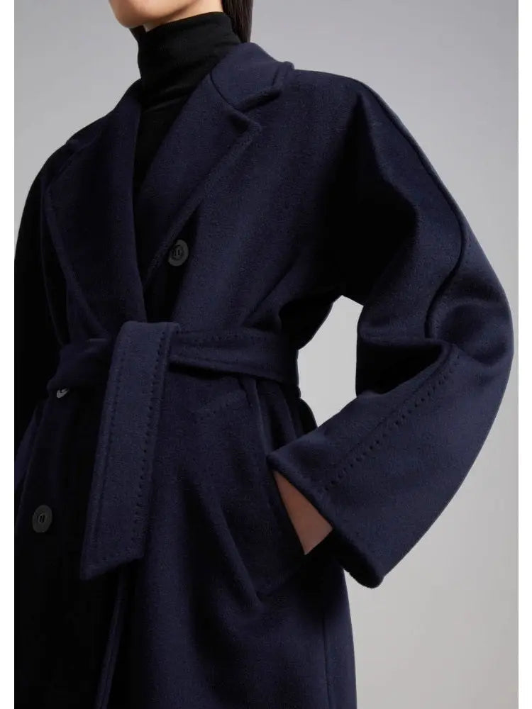 Double-Breasted Wool and Cashmere-blend Icon Coat Ultramarine Blue - Coats