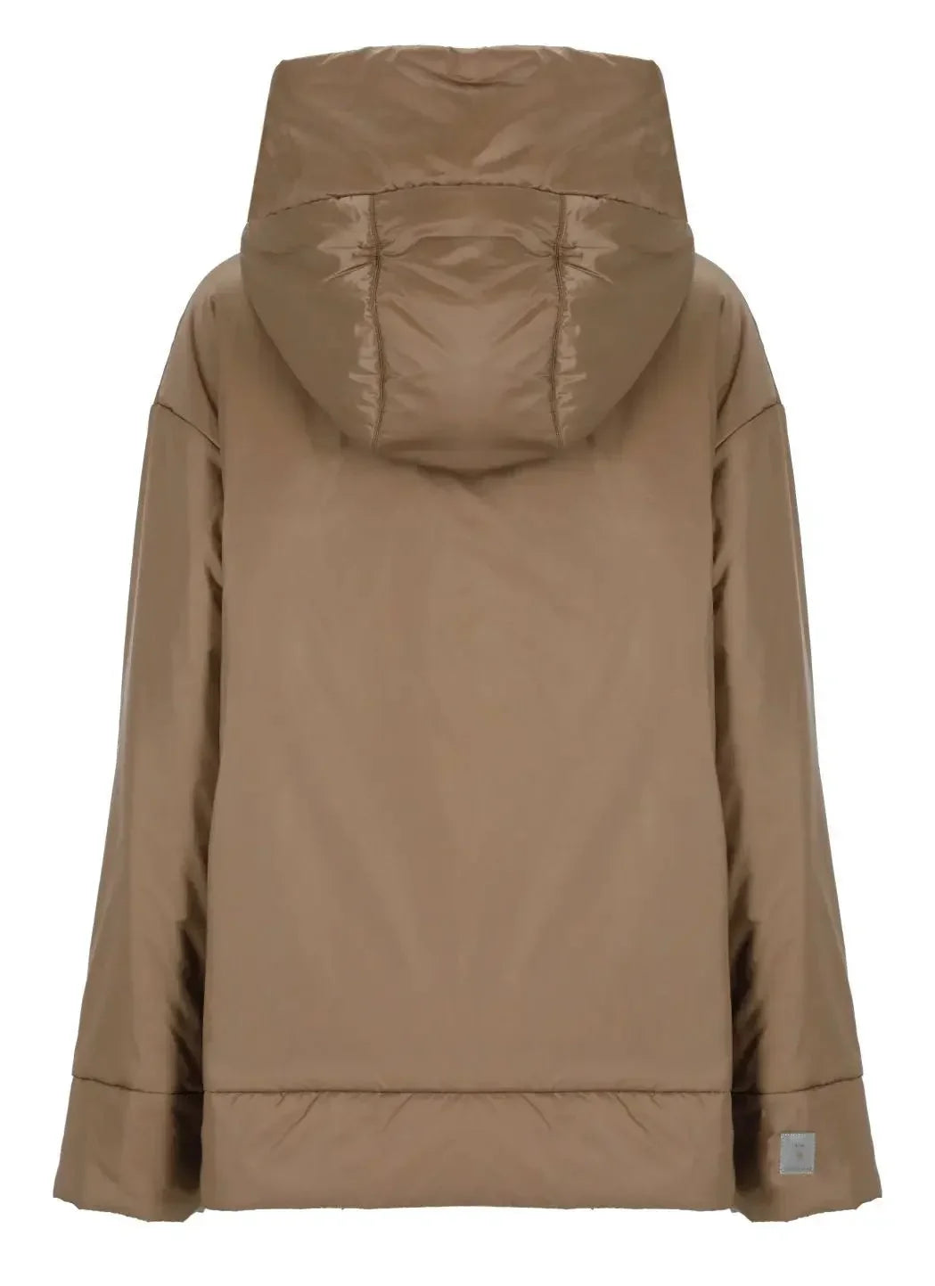 Drawstring Hooded Padded Jacket - Jackets