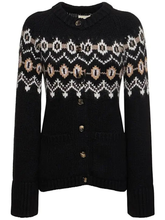 Fair Isle Cashmere-Blend Cardigan Sweater - Sweaters & Knitwear