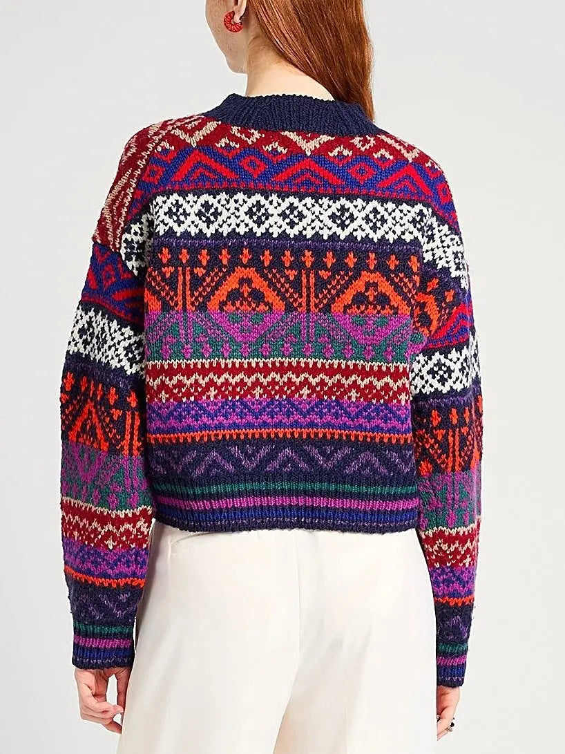 Fair Isle Wool-Blend Multicolor Sweater - Sweaters & Knitwear