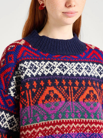 Fair Isle Wool-Blend Multicolor Sweater - Sweaters & Knitwear