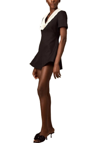 Floral-Applique Bicolor Playsuit - Suits & Sets