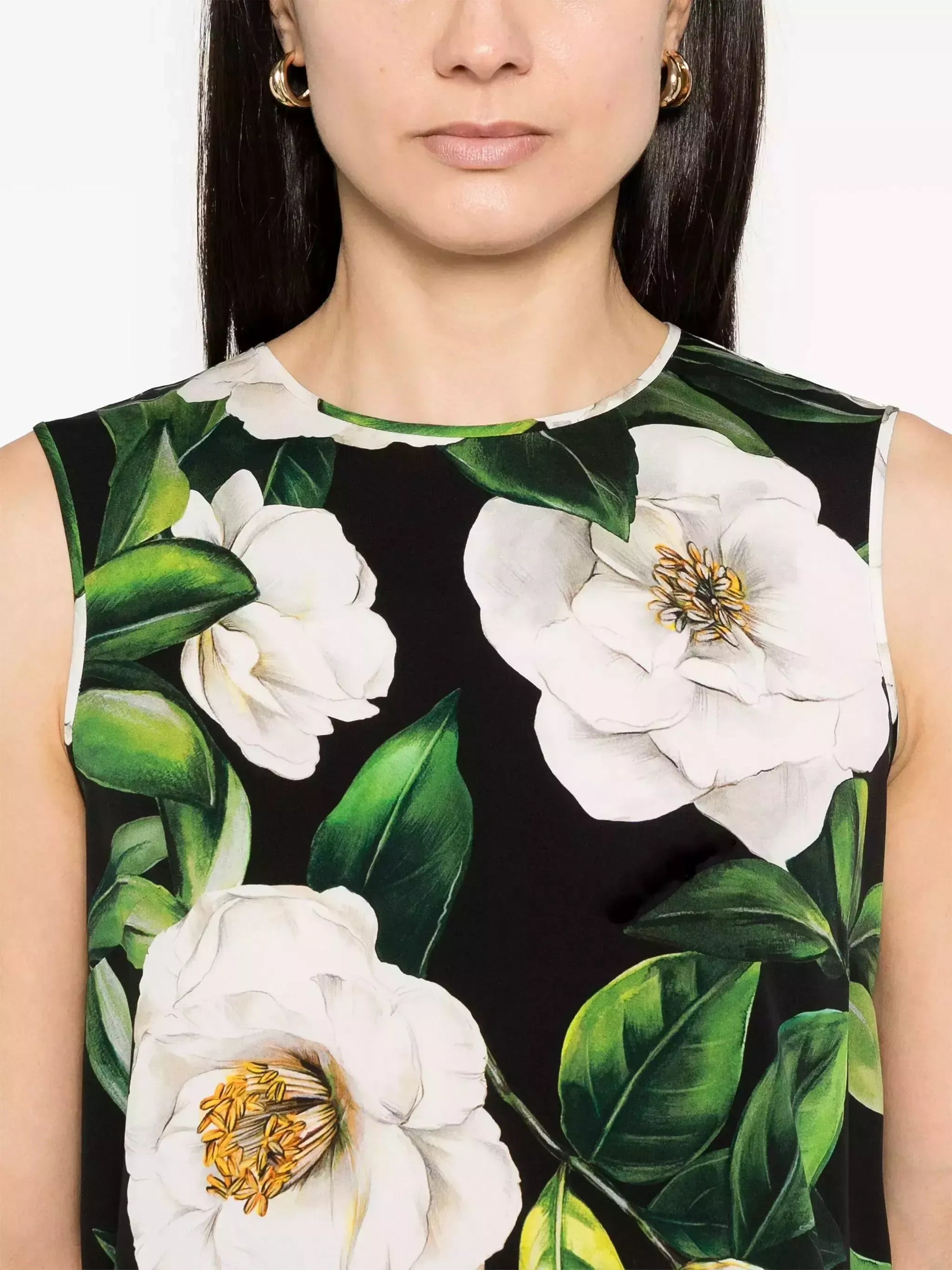 Floral Print Silk Tank and Pant Set - Suits & Sets