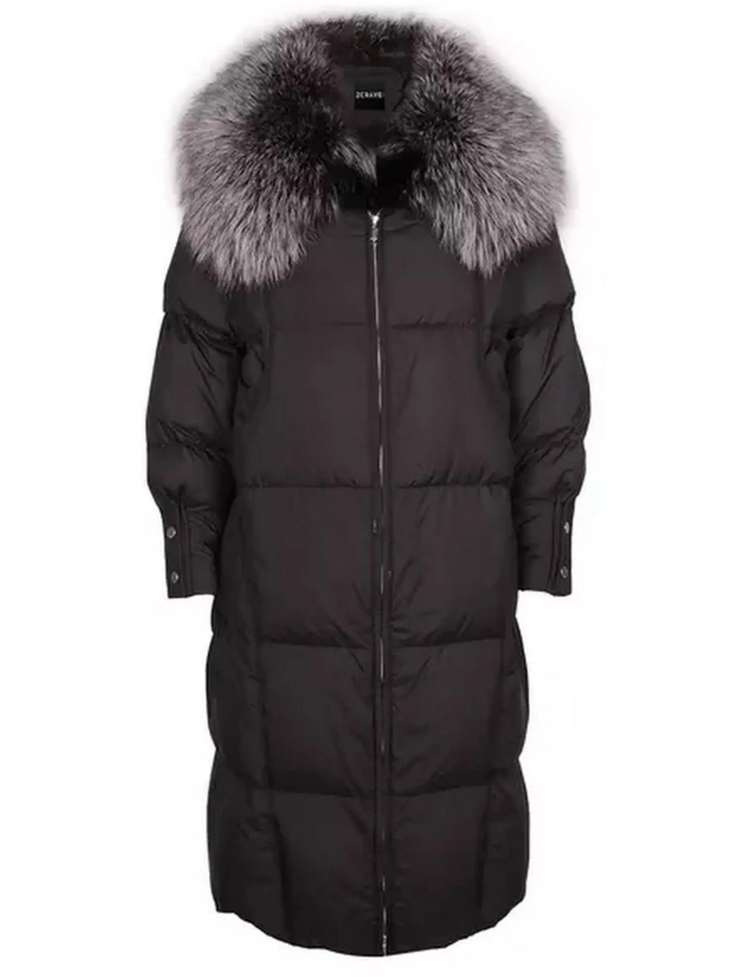 Fur-Trim Puffer Coat - Coats