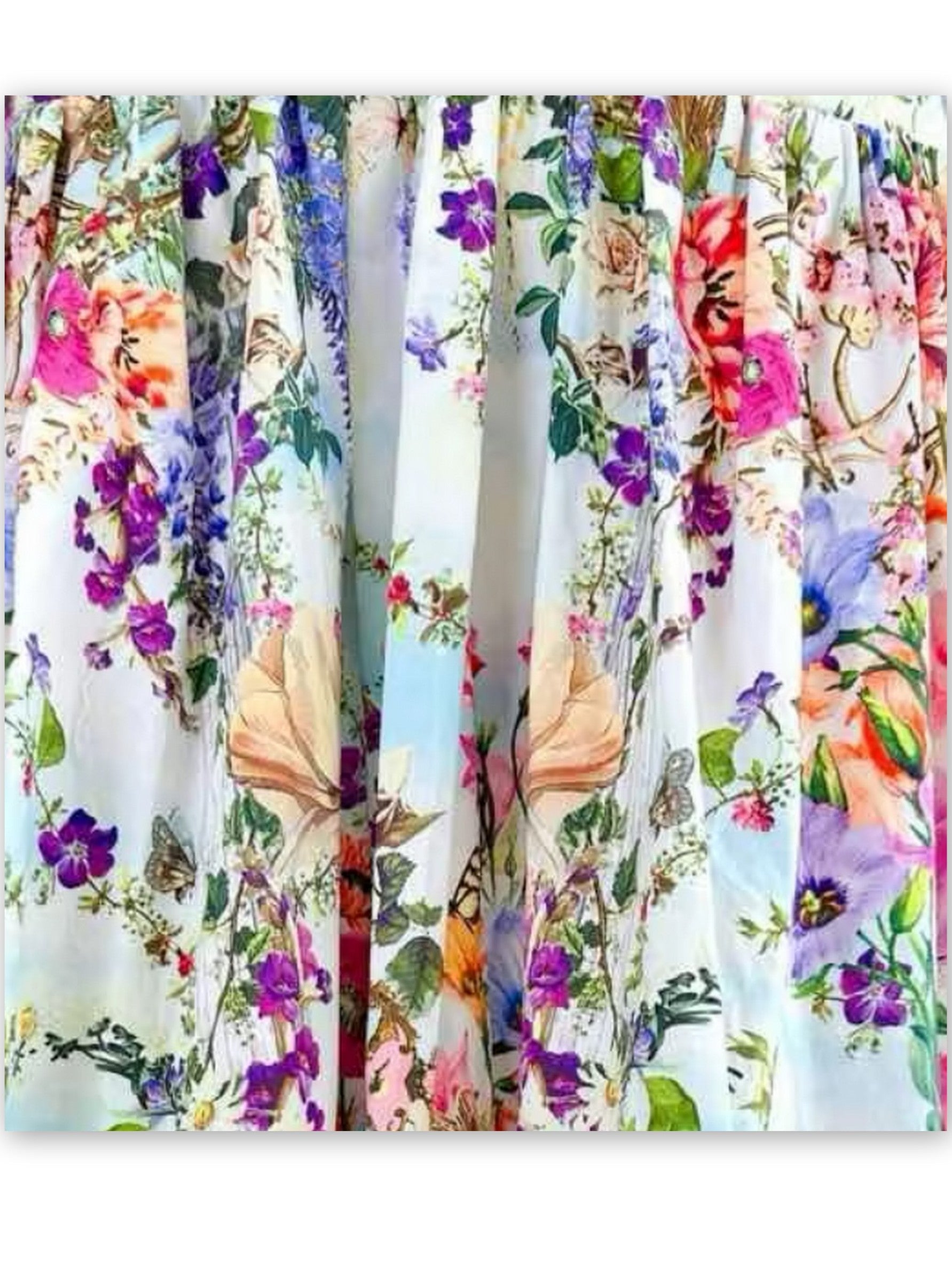 Floral patterned fabric on Halter-Neck Multicolored Floral Printed Mini Dress