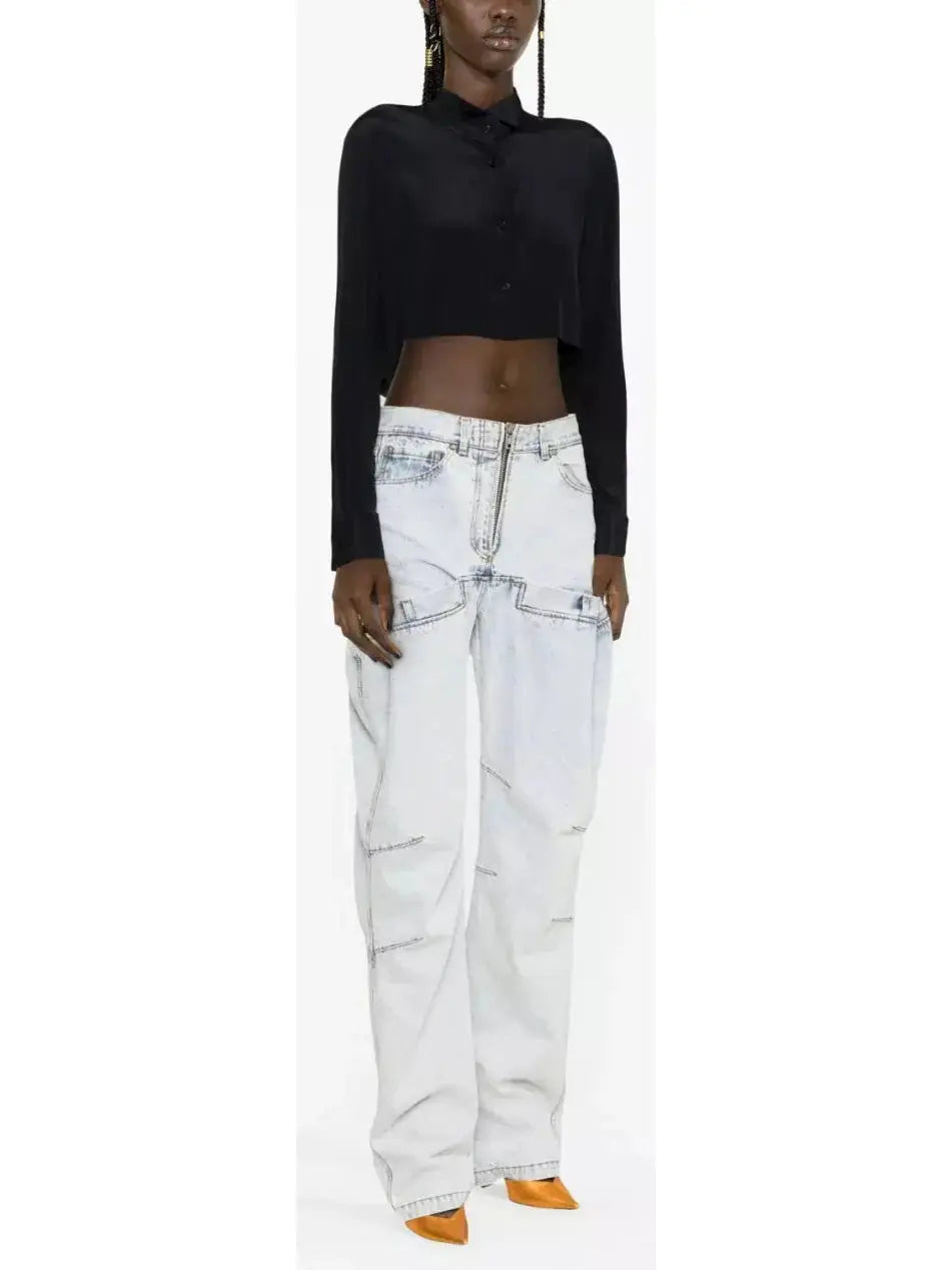 Hybrid Straight-Leg Jeans - Large / Waist: 79cm - Jeans & Pants