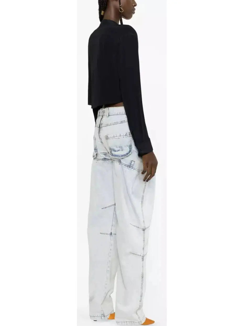 Hybrid Straight-Leg Jeans - Jeans & Pants